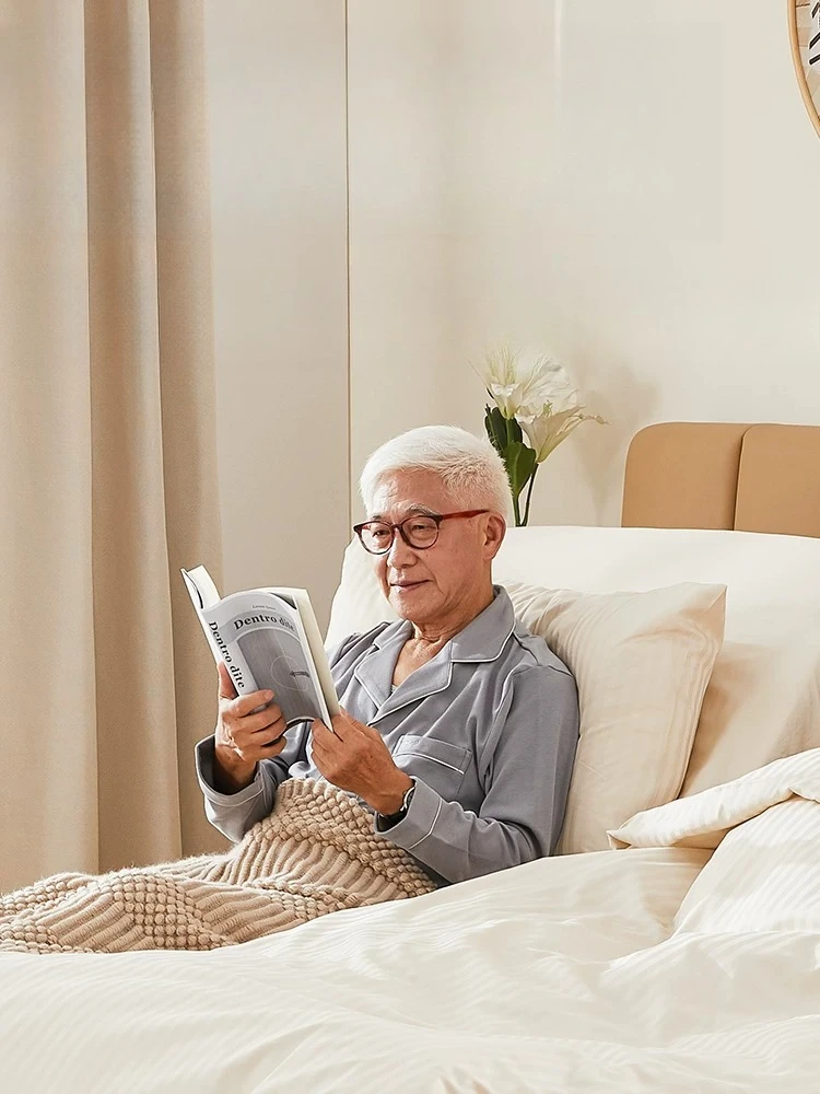 Smart electric bed does not disturb each other, double lifting massage suitable for the elderly bed