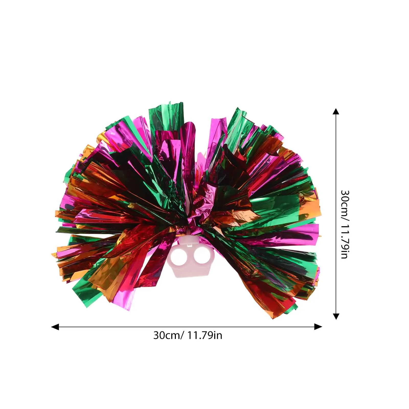 2 قطعة تصميم معدني للتشجيع بوم بومس لافتة للنظر لملحقات روح المدرسة لعبة كرة القدم