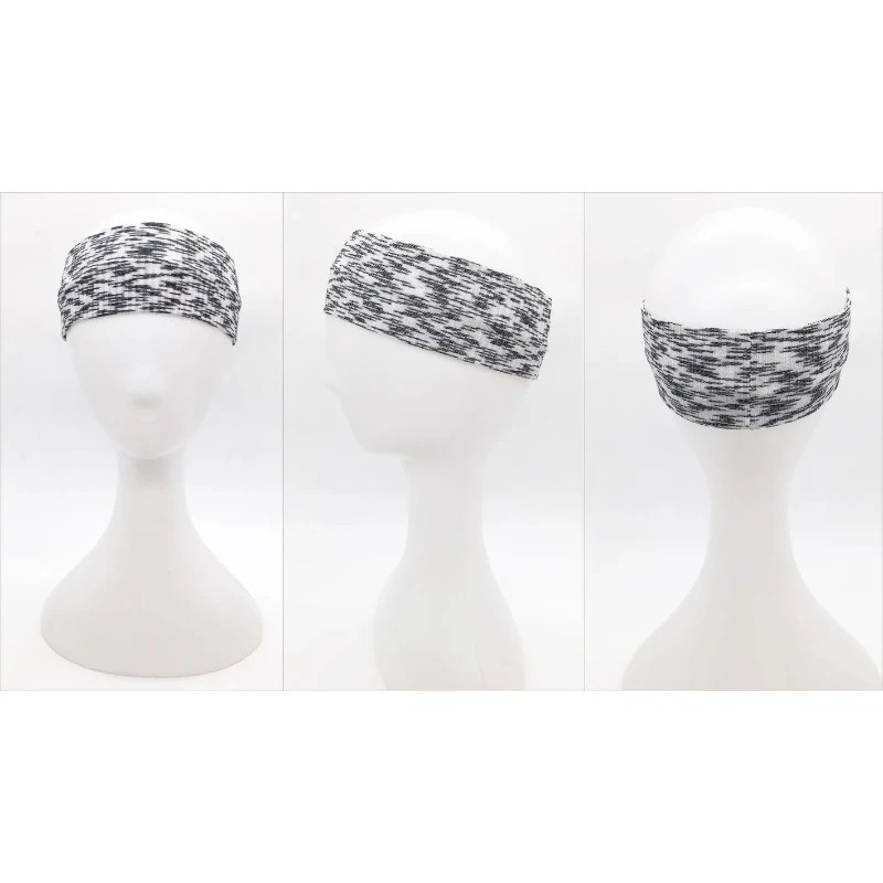 Stretch Elastic Sports Headband Sweatband Quick Dry Breathable Gym Cycling Running Yoga Hair Bands Men Women Tennis Headwrap 1pc