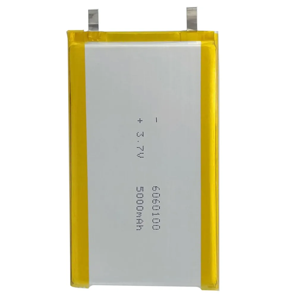 1-10PCS 6060100 18.5Wh Rechargeable High Large Capacity LiPo Battery Cell 3.7V 5000mAh Lithium Polymer Battery for Power Bank
