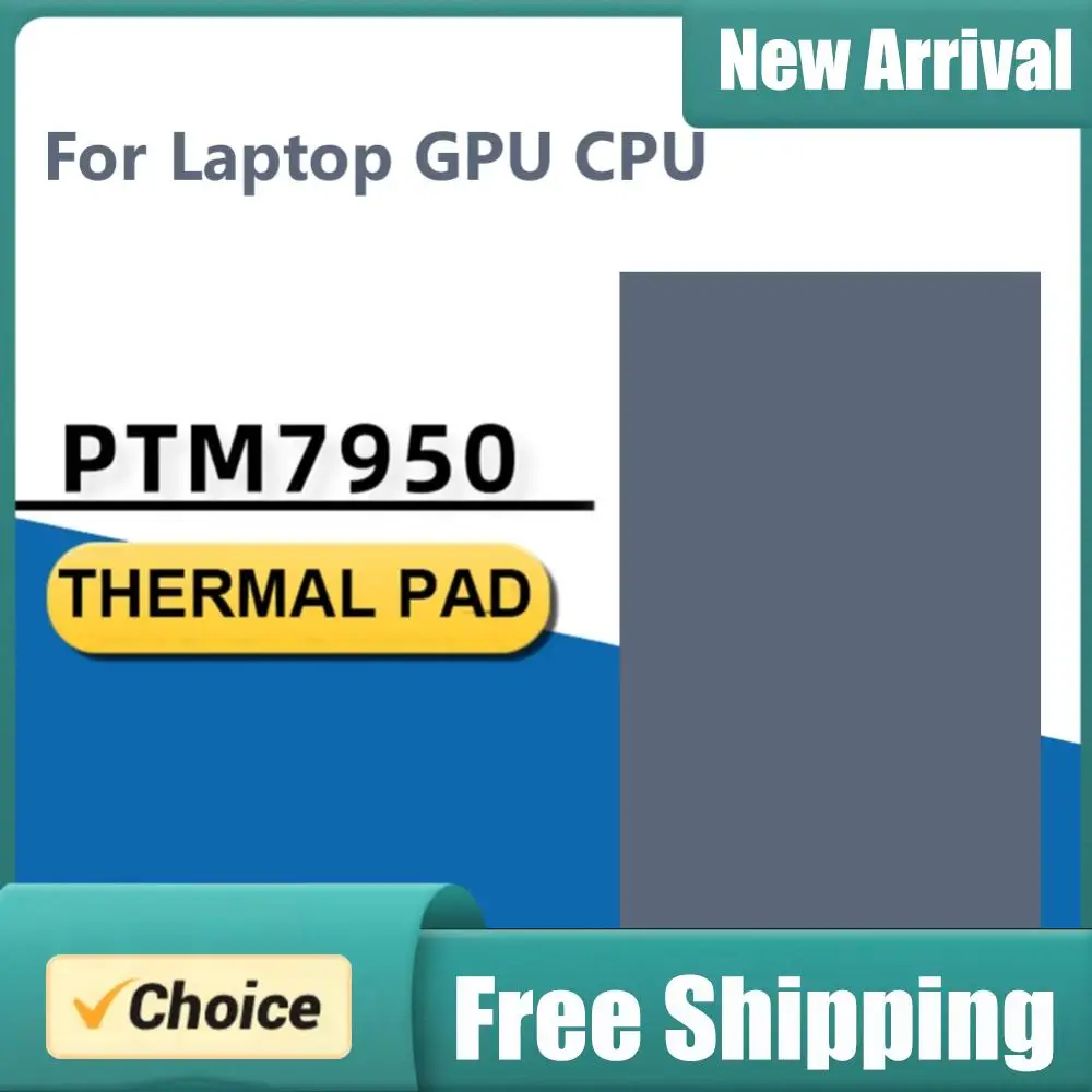For Honeywell PTM7950 Phase Change Silicone Pad 8.5W/mK CPU Thermal Conductive Paste Pad Patch Replacement for Laptop GPU CPU