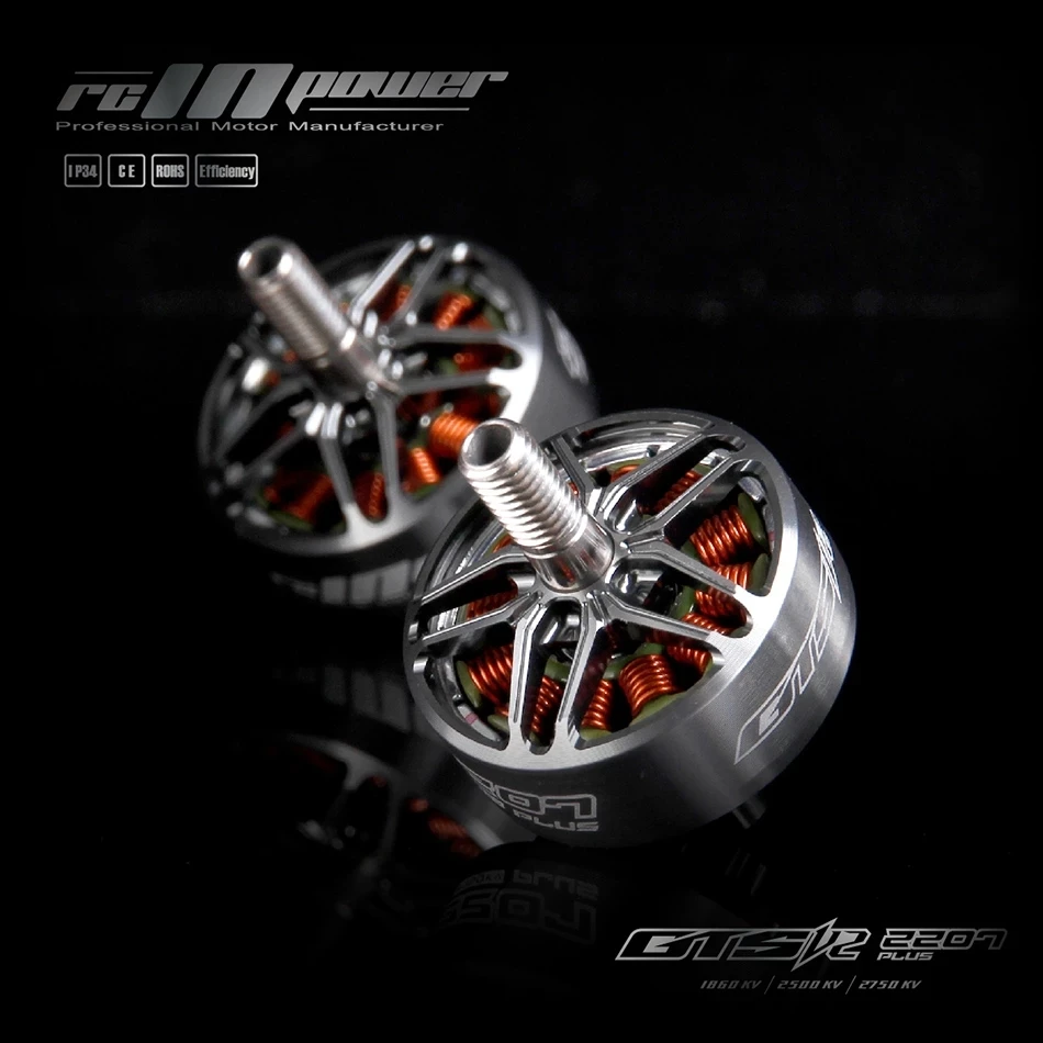 Rcinpower GTS-V2 2207 Plus 2207 2750KV 1860KV 4-6S Borstelloze Motor Voor Rc drone Fpv Quadcopter Onderdelen Diy Toebeh