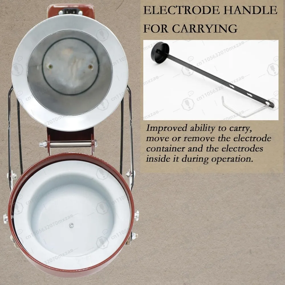 فرن قضيب لحام 22 رطل حاوية تخزين مجفف كهربائي محمول مع مقبض مقاوم للحرارة 180 ℃   AC220v