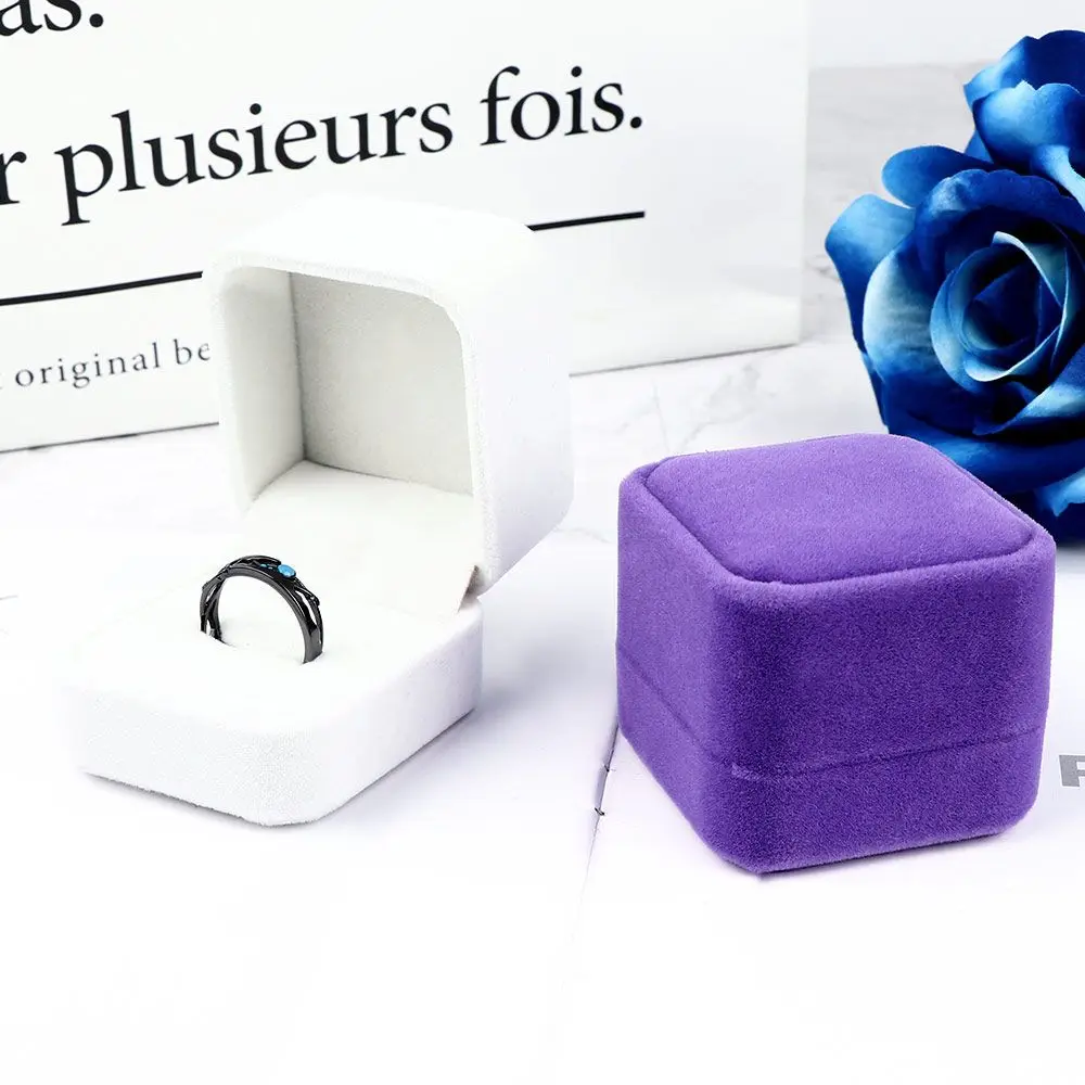 Proposal Ring Boxes Deluxe and Romantic Engagement Ring Ring Boxes Earring Ring Storage Box Velvet Boxes