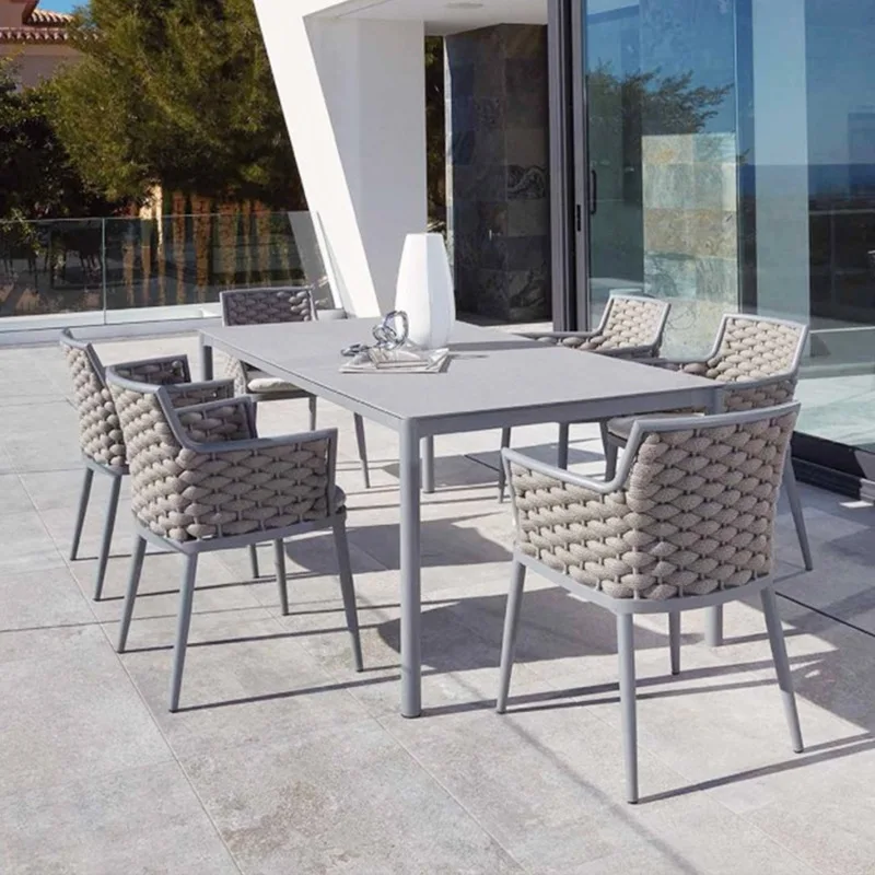 

Outdoor tables and chairs rattan outdoor balcony rattan chairs open-air garden hotel furniture leisure courtyard rock slab