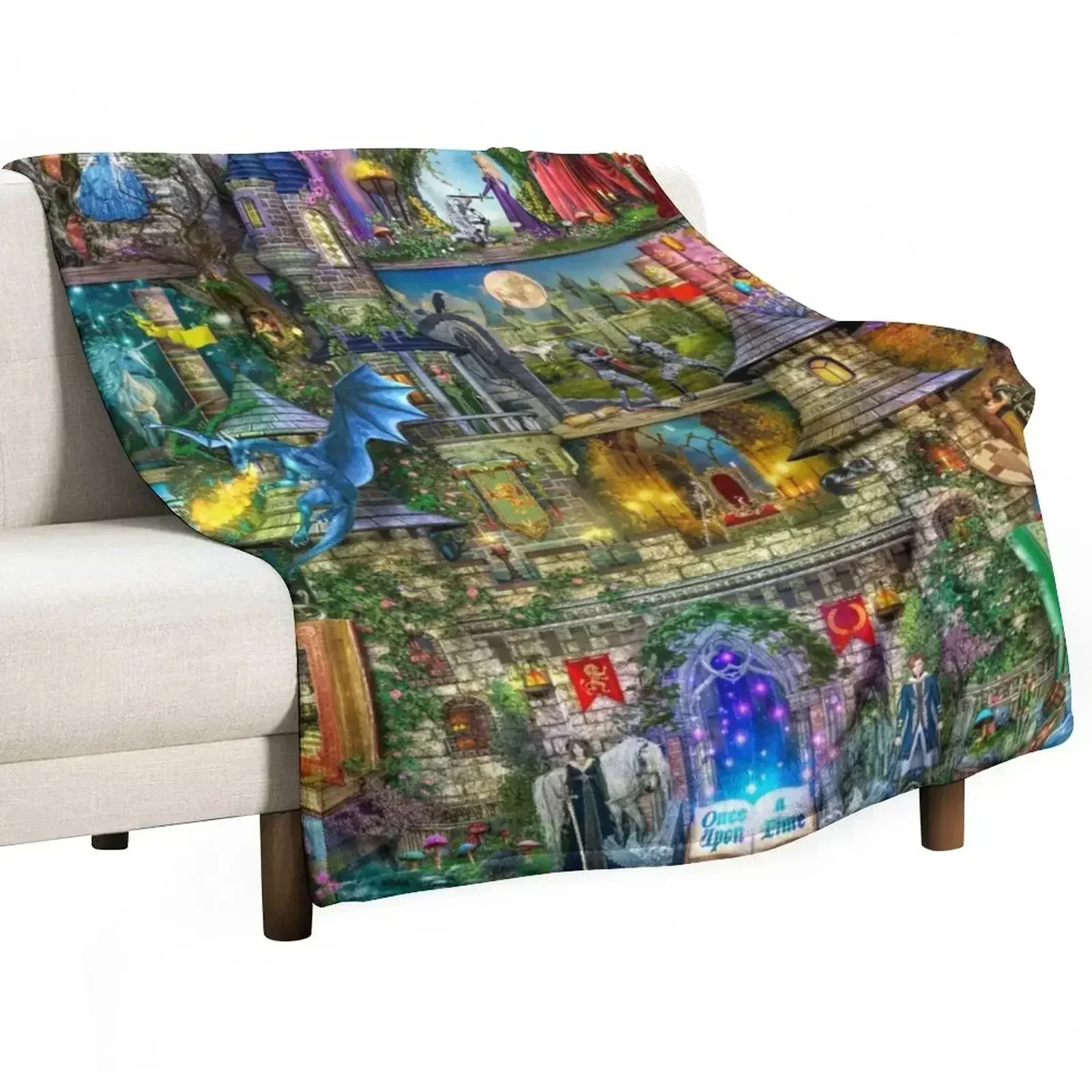 Once Upon a Fairytale Throw Blanket Thermal Thin for babies Heavy Bed linens Summer Beddings Blankets