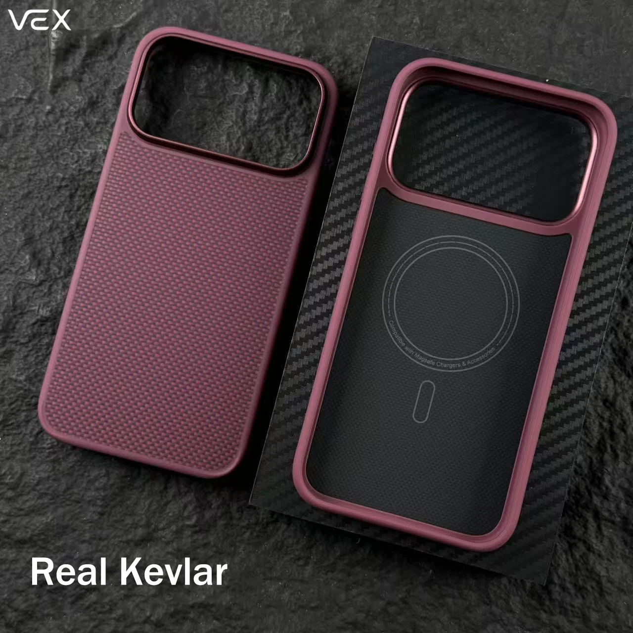 Real Kevlar Aramid Fiber Magnetic Case For iPhone 18 Pro Max 18Pro With Magsafe Camera Button Protector Carbon Fiber Phone Cover