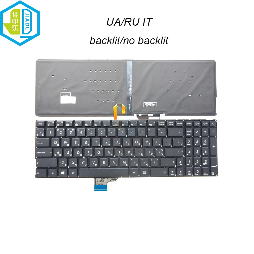 UA RU Italian Laptop Keyboard Backlight For Asus UX510 V510 Zenbook UX510U UX510UX V510U Replacement Keyboards UQ2IT13 UQ1UA13