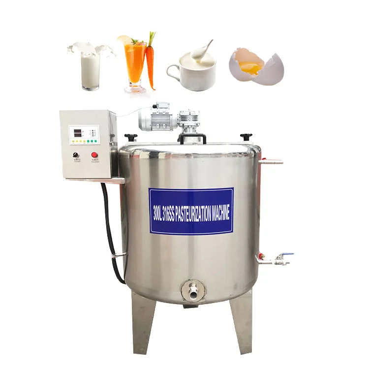 

Industrial Small Portable Pasteurizer Honey Milk Egg Liquid Gelato Dairy Pasteurize Machine For Juice