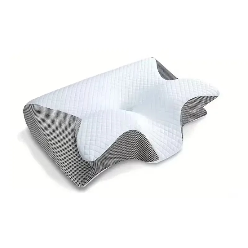 Ergonomic Cervical Support Cushion with Slow-Rebound Memory Foam for Comfortable Sleep and Neck Relief