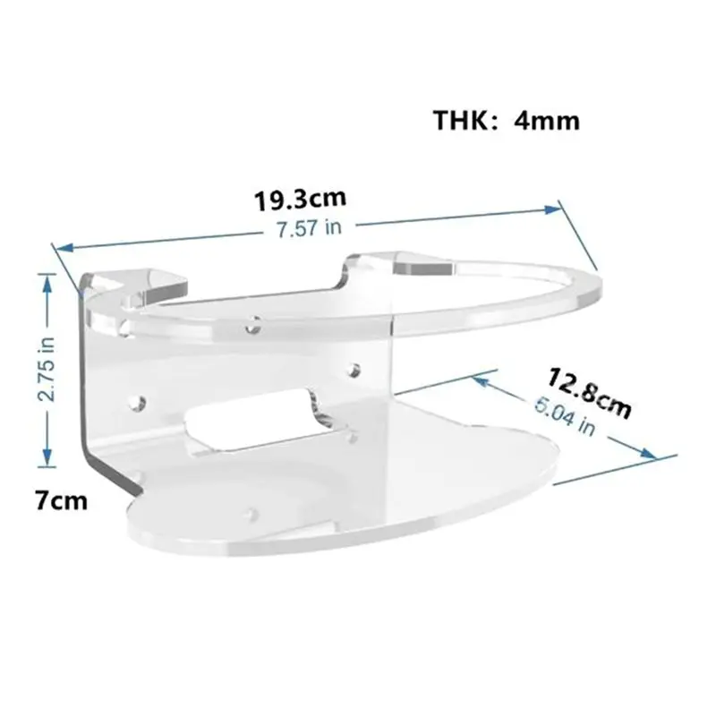 AA84 2PC Wall Mount For NETGEAR Orbi Dual Band Wifi Router Shelf Acrylic Holder Bracket Router Mount