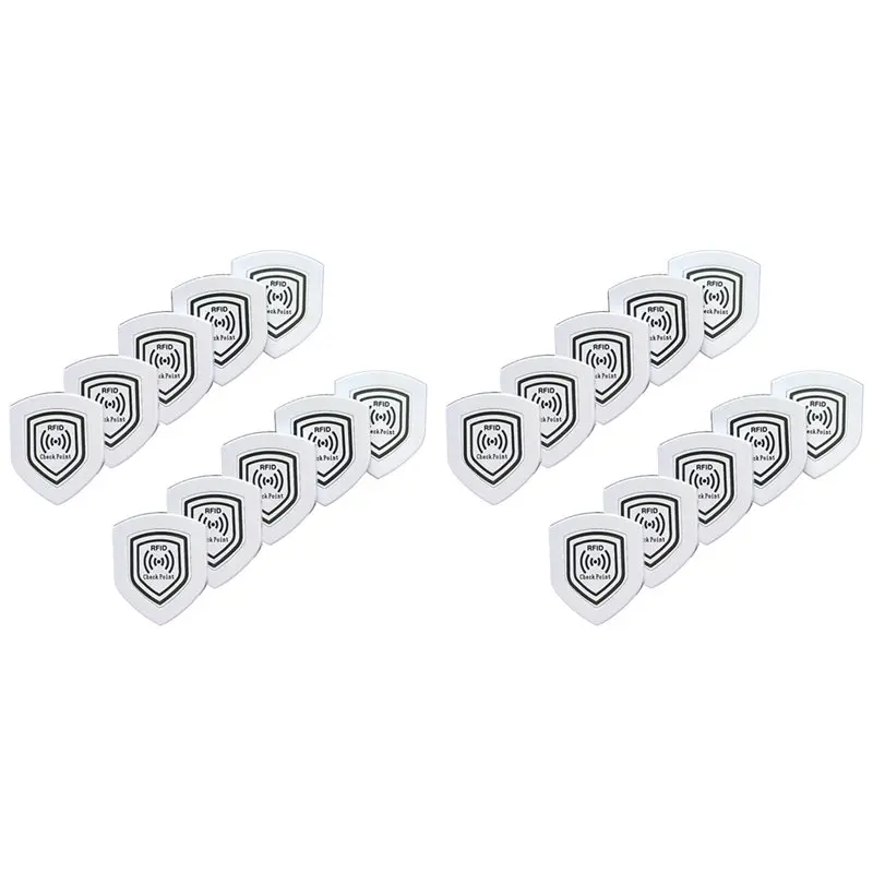 【THANKSGIVING DAY】20Pcs RFID Patrol Point Card 13.56Mhz FM11RF08 Anti-Metal 70X60mm Luminous Shield Inspection Tags For S