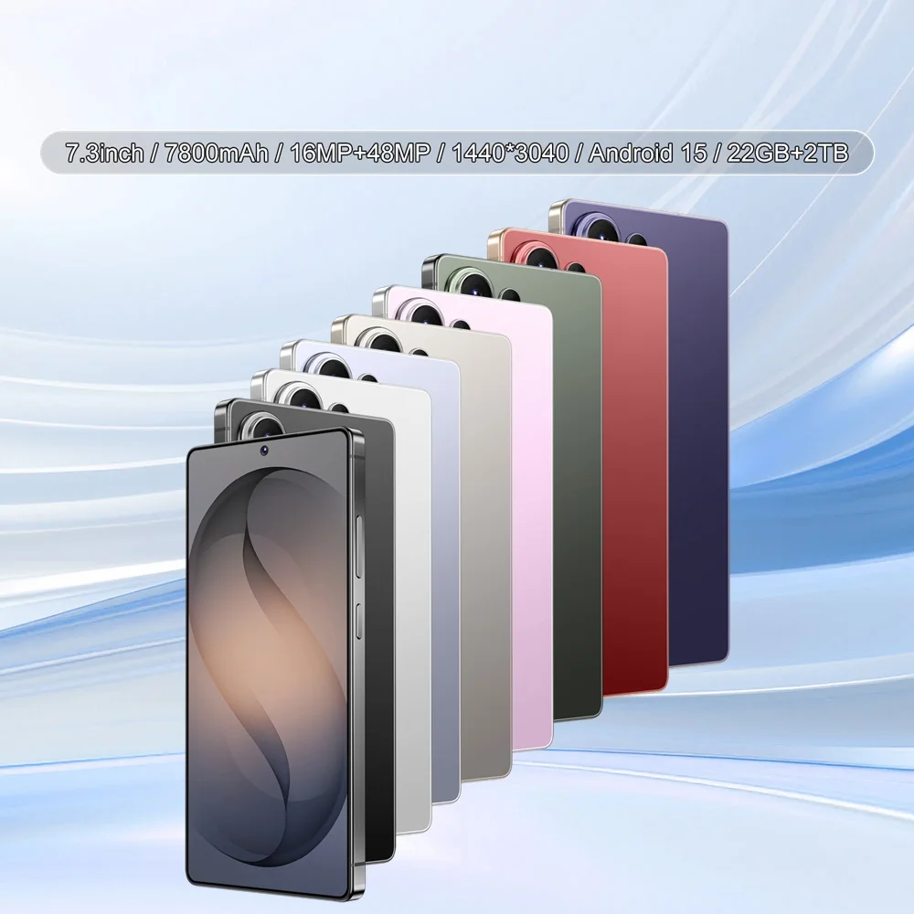 CHOTOG New Cell Phone C26 Ultra Smartphone Android 15 5G 7.3 HD Mobile Phones 22GB 2TB 7800mAh Octa Core Unlock Dual SIM 16+48MP Camera