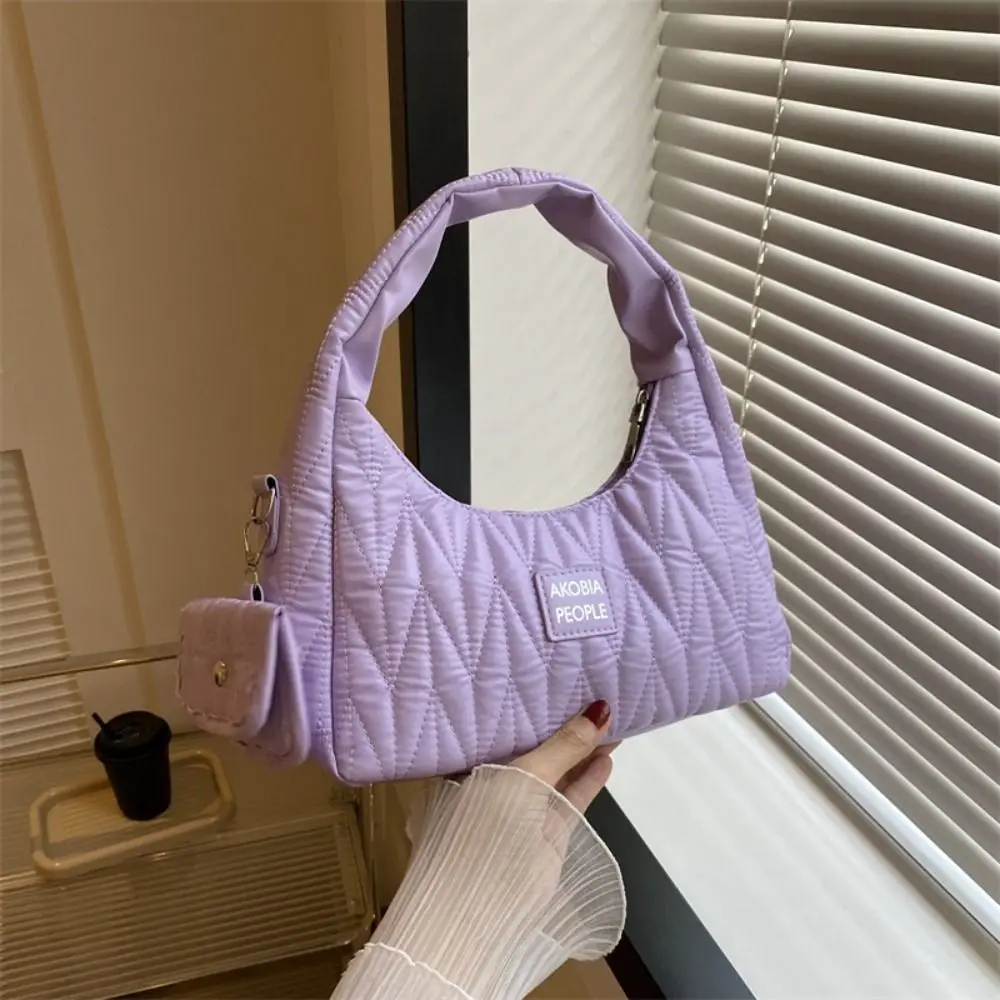 

Fashion Pu Leather Tote Bags High-capacity Pleated Designer Underarm Handbag Crossbody Solid Color Single Shoulder Bag Female