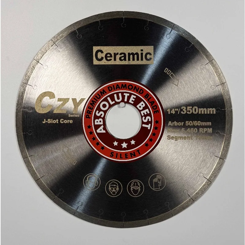 

CZY 16"/400mm Fishhook Diamond Saw Blade for Cutting Ceramic Tile Porcelaic Diamond Disc Ceramic Cutting Blade