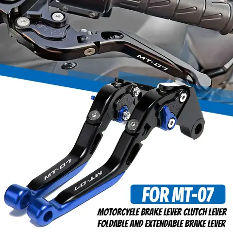 For MT-07 FZ-07 MT 07 FZ07 MT07 FZ 07 2014-2024 2025 Motorcycle CNC Adjustable Folding Extendable Brake Clutch Levers Handle