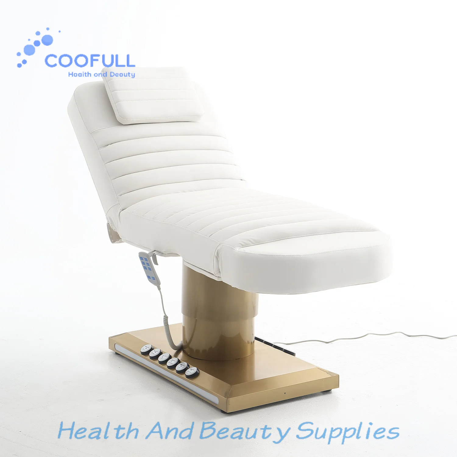 Coofull Beauty Bed Modern Folding Massage Spa Bed Metal Frame Leather Upholstery Commercial Salon Furniture Home Use Hotel