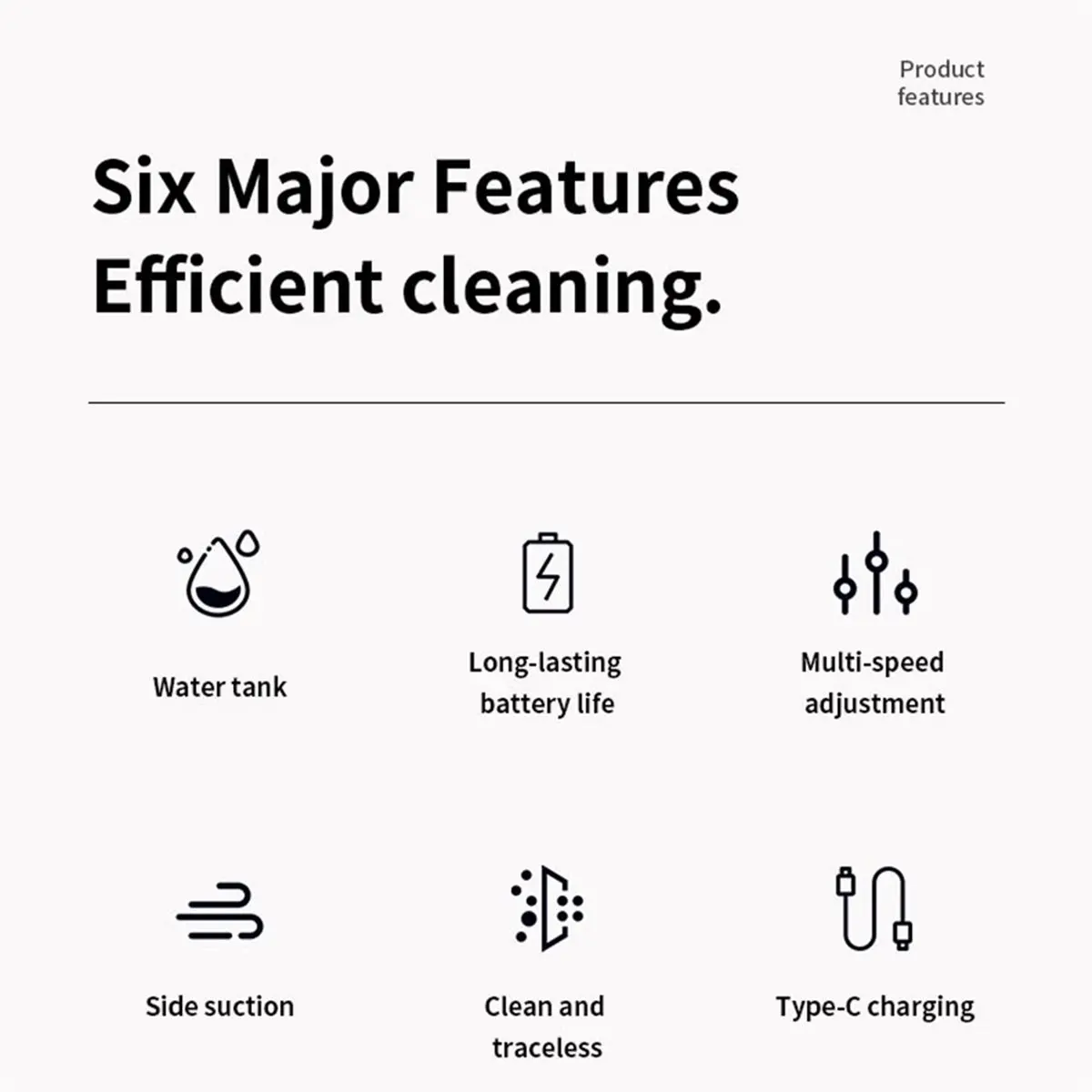 wilwill Electric Window Cleaner Vacuum USB Rechargeable Automatic Portable Glass Wiper for Home Car Windows Shower Mirrors