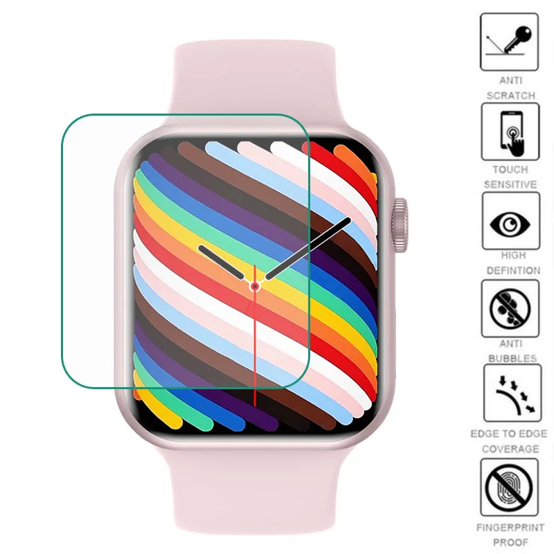 Cubierta de película protectora suave de TPU de 5 piezas para reloj inteligente iwo 14 Pro S7 i7, iwo 13 W37/W27 Pro Series 7, accesorios protectores de pantalla