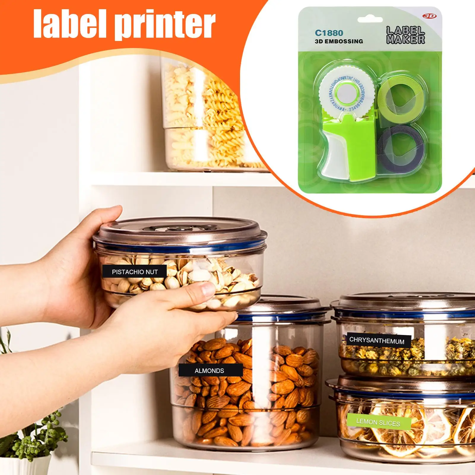 Präge-Etikettendrucker, 3D-Präge-Schreibmaschine, tragbarer Mini-Etikettendrucker für Outdoor-Spielzeug, Scrapbooking, Dokumente, Schreibwaren, Karte