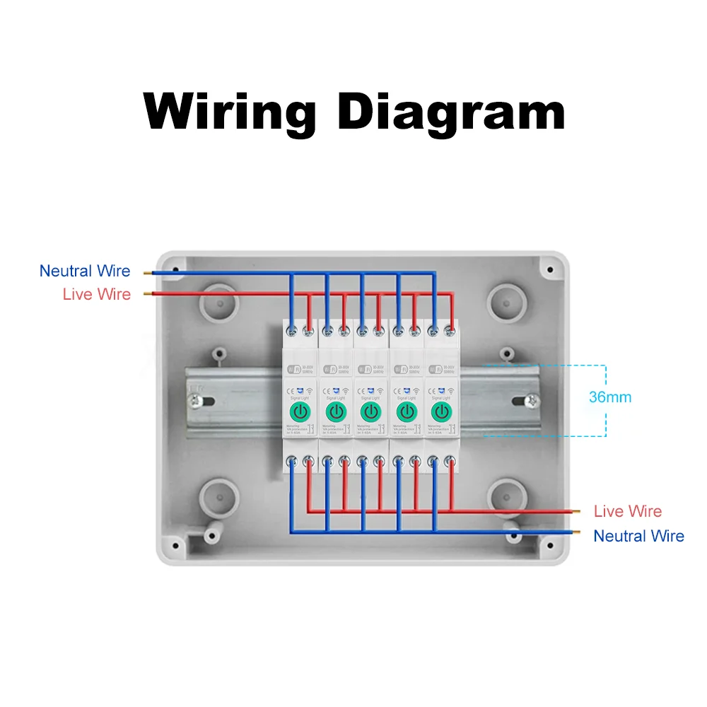 マンホットWiFiスマートサーキットブレーカーMCB 1P+N 16Aタイマー電力エネルギーkWh電圧電流計プロテクターWotk Tuyaアプリ/スマートライフ対応