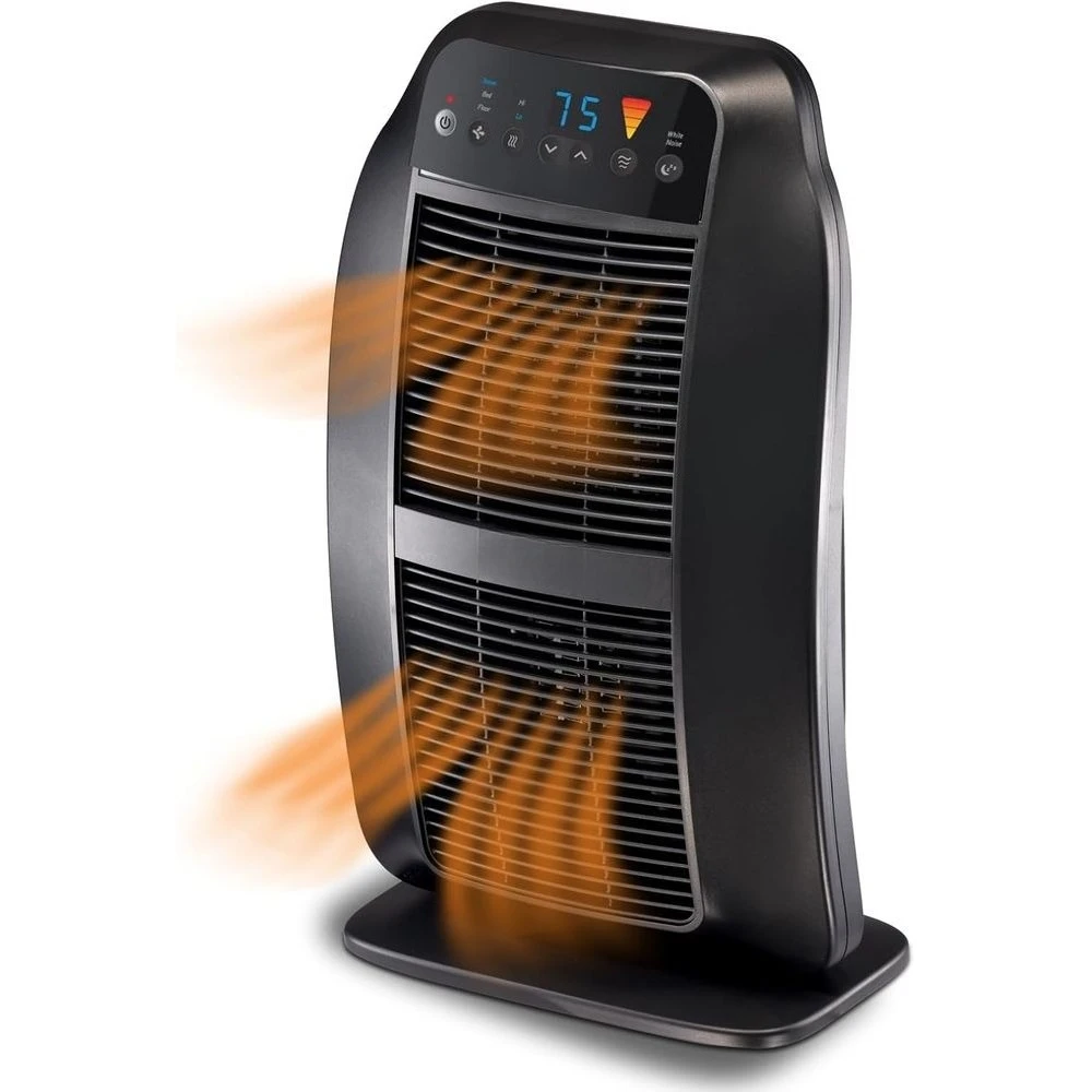 

Многонаправленный цифровой тепловентилятор с программируемой температурой, черный