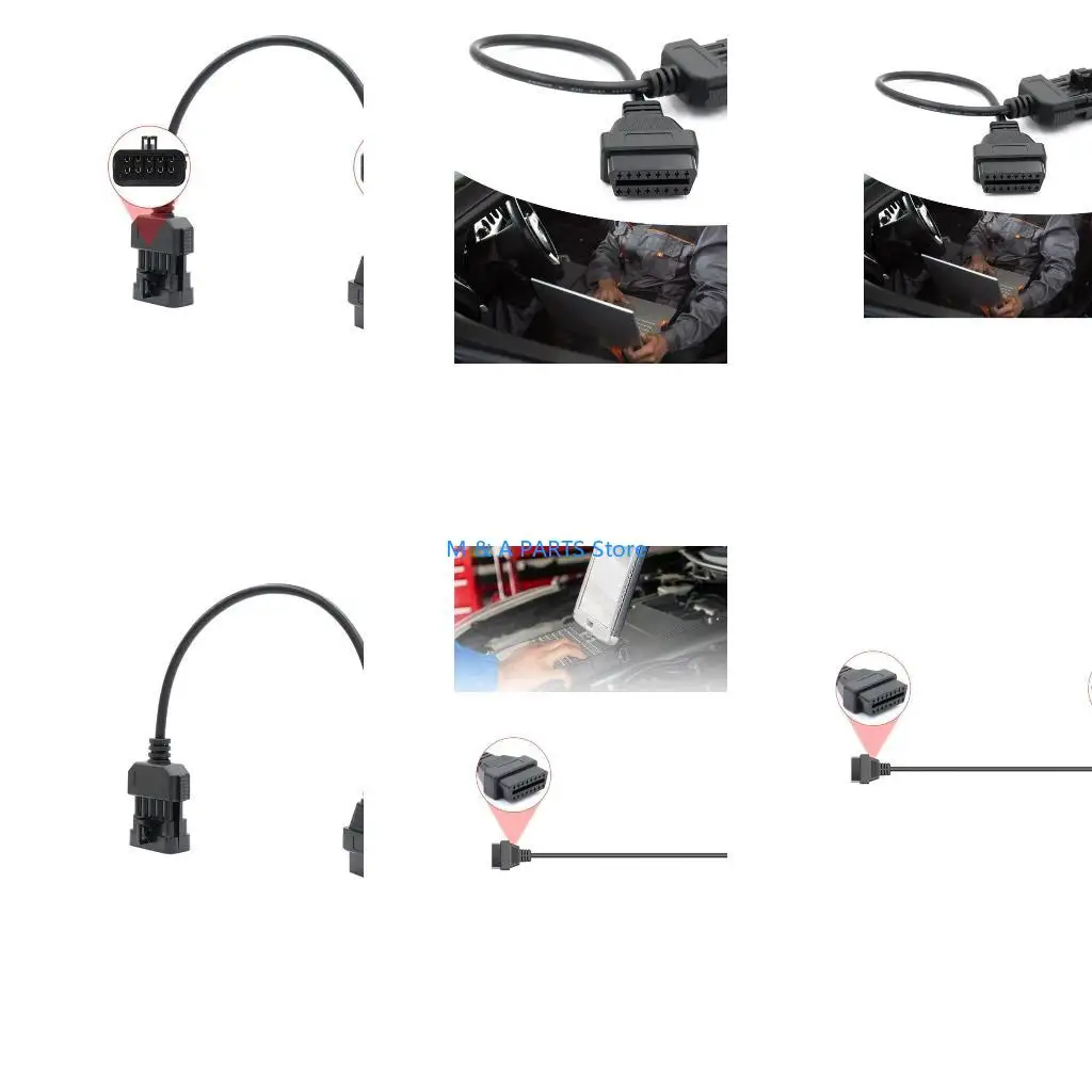 U1JF 10 Pin Diagnostic Adapter Connector Suitable For Vehicles Ensures Seamlessly Compatibility And Efficient Fault Detection