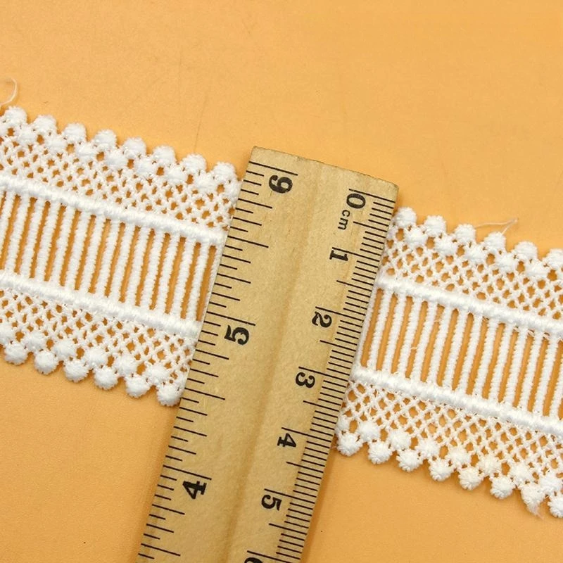 10 Yards/Lot Neue Treppenstufen-Spitze, wasserlösliche Stickerei-Kleidungsspitze, DIY-Kleidung, Heimtextilien-Zubehör RS4768 – Detail 9
