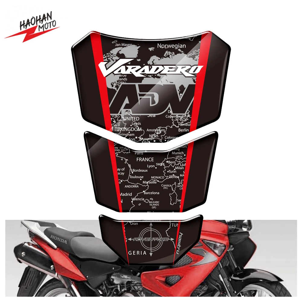 

For Honda Varadero XL 125 250 1000 3D Resin Motorcycle Tank Pad Protector Sticker