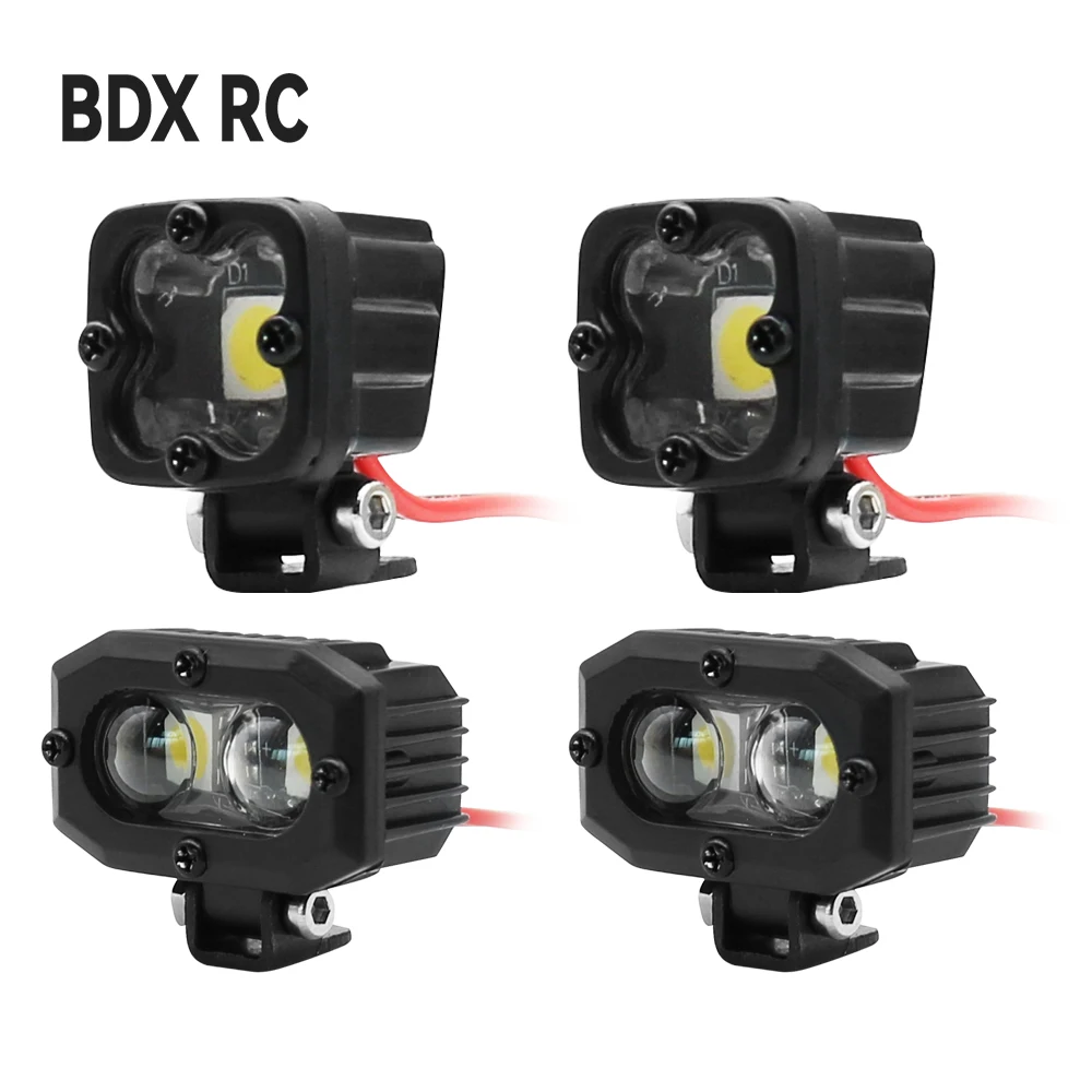 RC Car Bright LED Lights Headlight Spotlight for 1/10 RC Crawler Axial TRX4 TRX6 SCX10 III AXI03007 Wraith YK4082