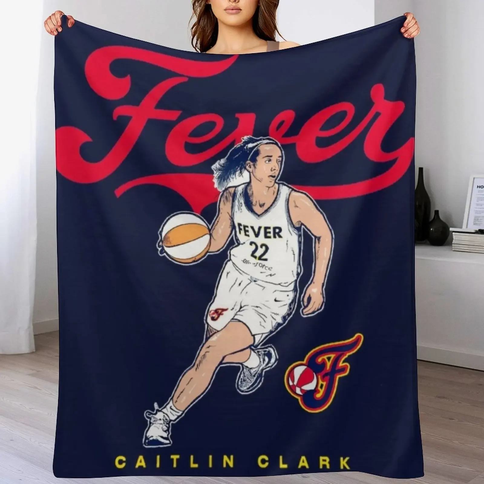 

Caitlin Clark 22 Throw Blanket decorative blankets and throws Blankets