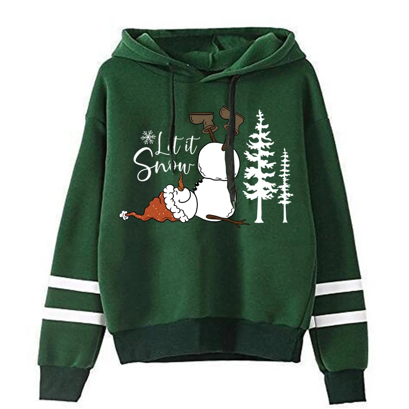 Engraçado natal boneco de neve gráfico masculino feminino hoodies moda criativa confortável pulôver topo solto casual manga longa roupas