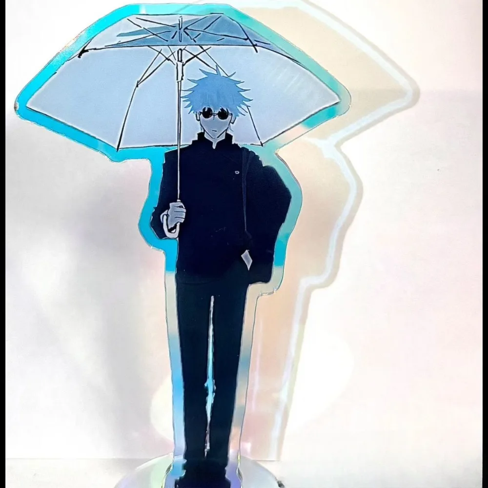 جديد جوجو ساتورو أكريليك حامل الشكل Jujutsu Kaisen أنيمي الطرفية لطيف الكرتون الأصالة عاكس الليزر سطح المكتب حلية