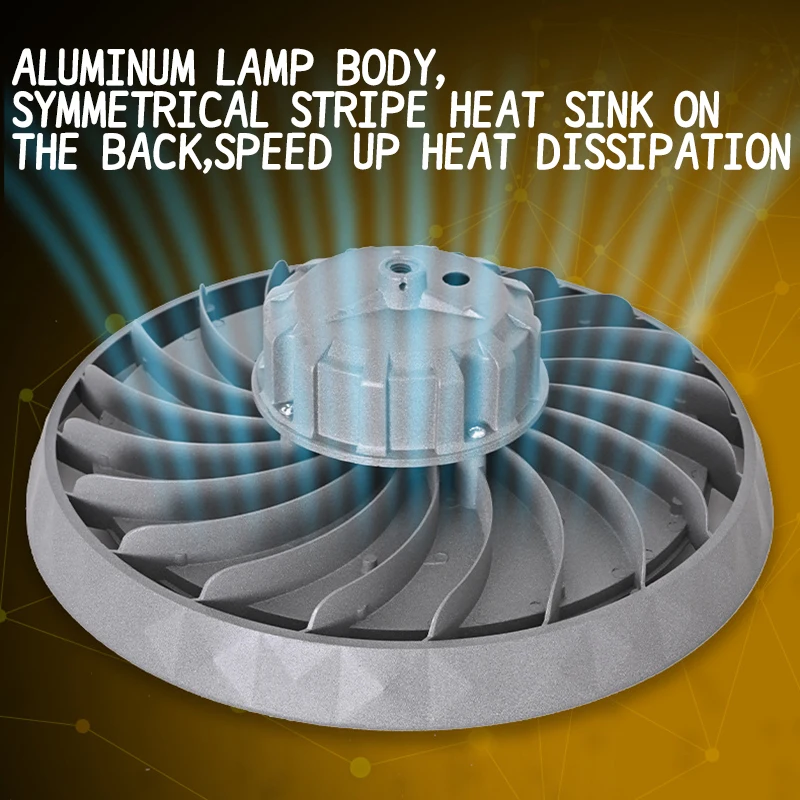 High Bay Lights 100/150W 220V Super Bright 6000K UFO LED IP66 Waterproof Commercial Market Warehouse Garage Industrial Lighting