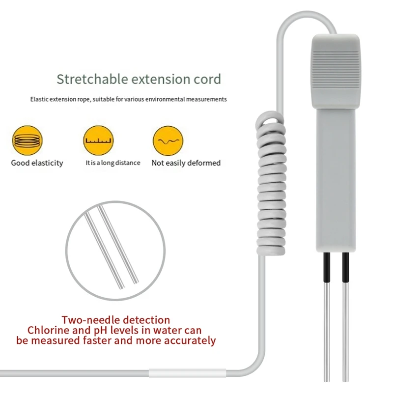 PC-102 CL2 Chlorine PH Tester Portable Digital Monitor Analysis Chlorine Analyzer Measuring Tool Durable A