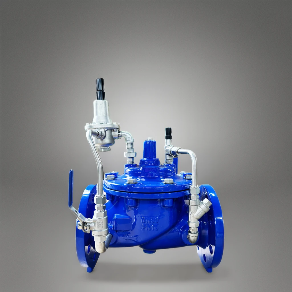 

QT450 Hydraulic Control Valve Pilot Pressure Reducing 200X-16Q Flange For Water Application General Purpose
