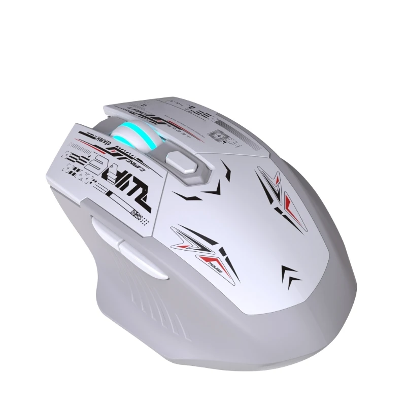 Rechargeable 2.4GHz Wireless Mouse with LED Backlights for Multiple Devices