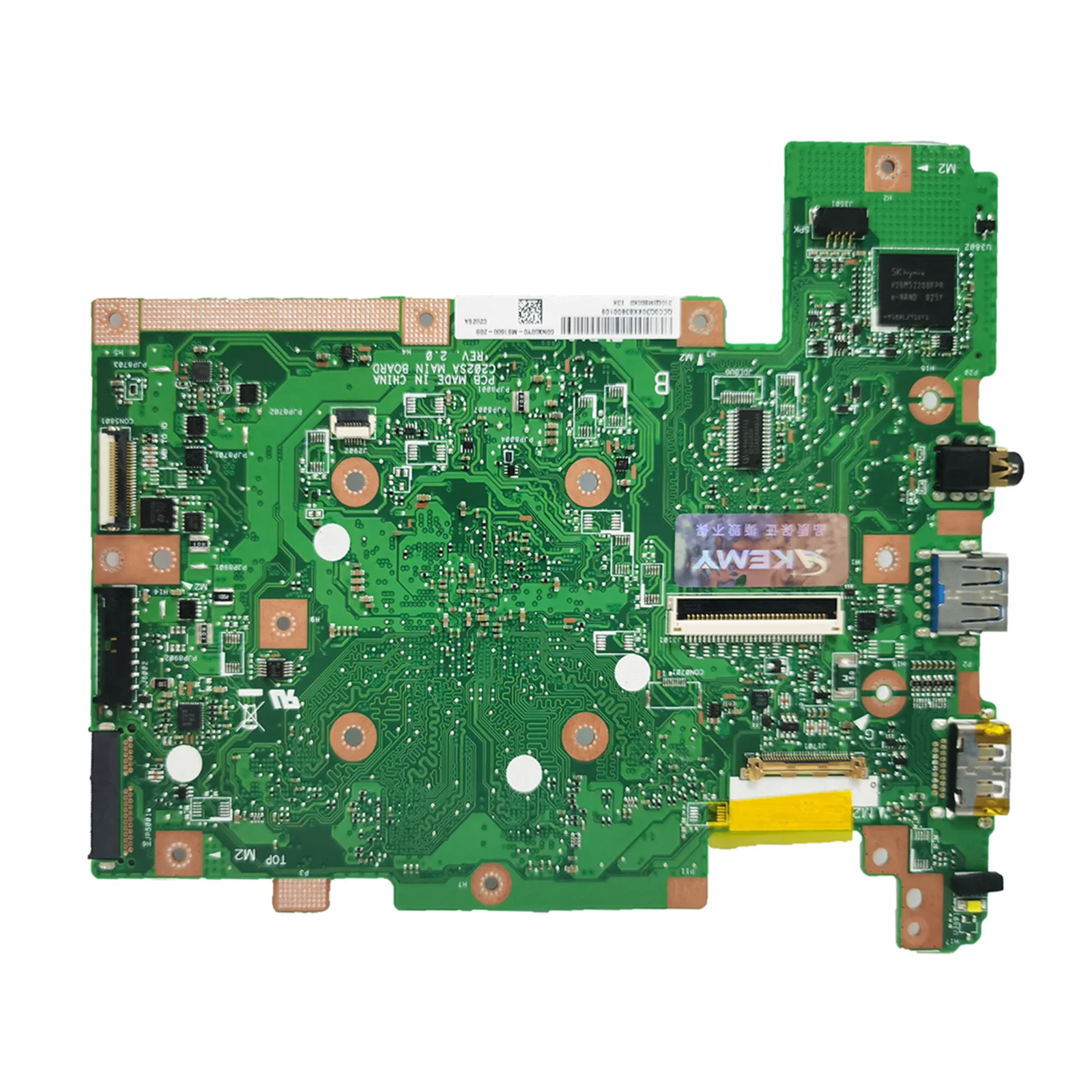 C202SA Notebook Mainboard For ASUS C202SA C202S Laptop Motherboard With N3060 2GB/4GB-RAM EMMC-16G Maintherboard