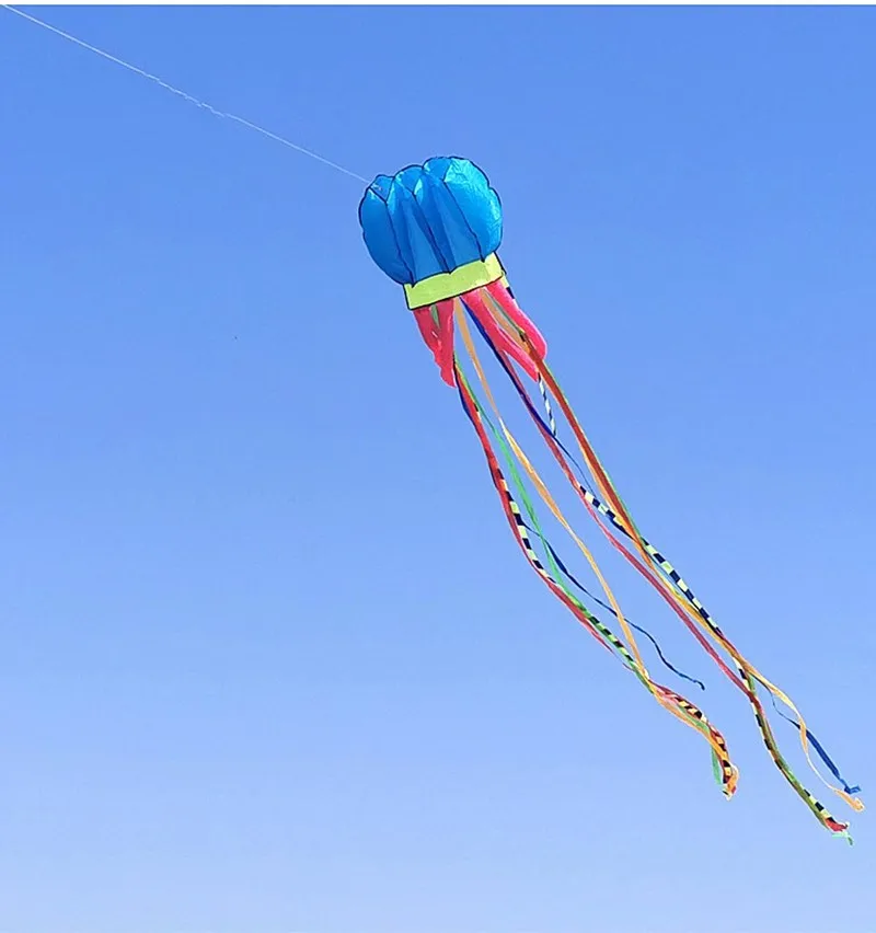 Gratis verzending 8m grote kwallen vliegers vliegen buiten spelen gaori kyen kite flygen kinderpapier vlieger letajici drak papalote