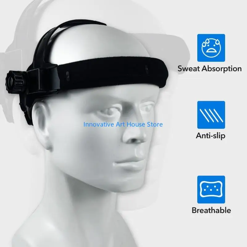 E1PC Sturdy Welding Face Headgear Featuring Flexible Size Adjustment And Heat Resistance Comfortable Welding Guard