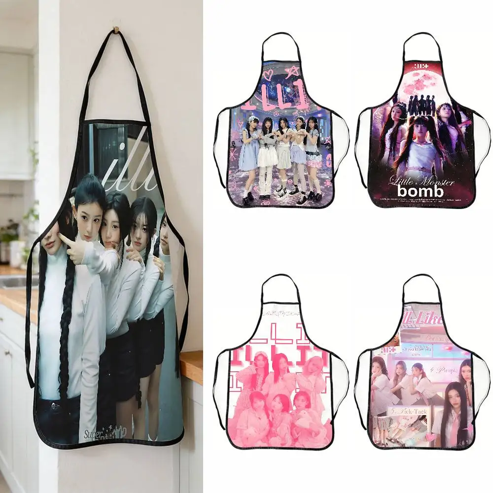 

Фартук Kpop Group I-Illit Design из полиэстера, прочный, для использования как мужчинами, так и женщинами, для дома и кухни.