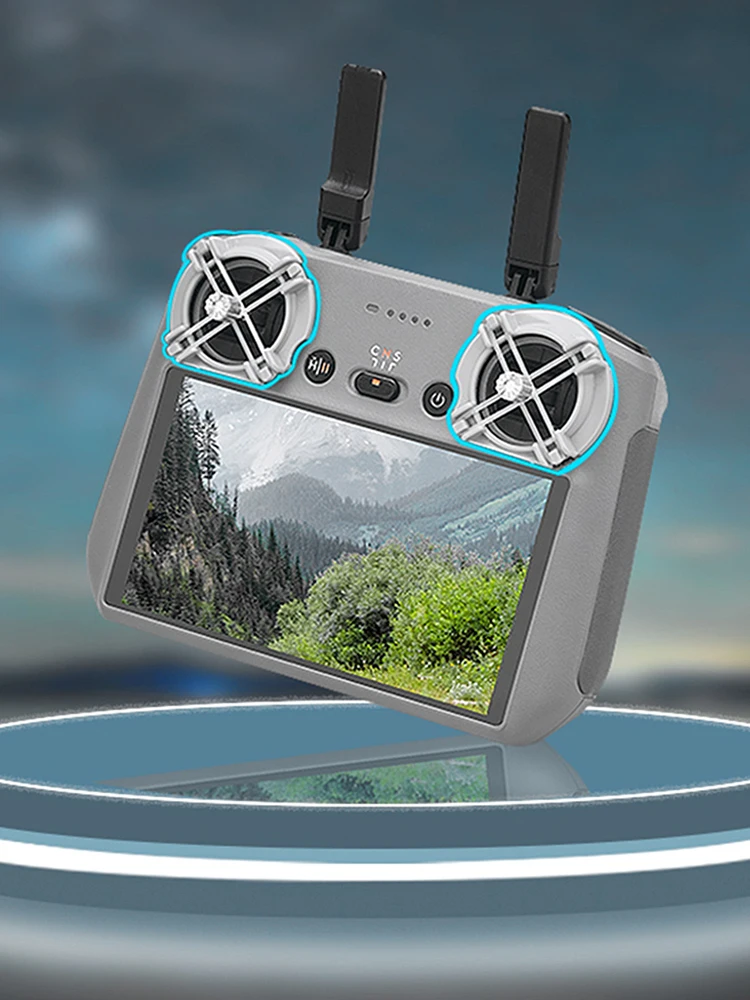 1 Pasang Peredam Rocker Drone Pengontrol Jarak Jauh Peredam Rocker Jempol Joystick Braket Dudukan Tetap untuk DJI Air 3 /Mini 4 Pro RC/RC 2