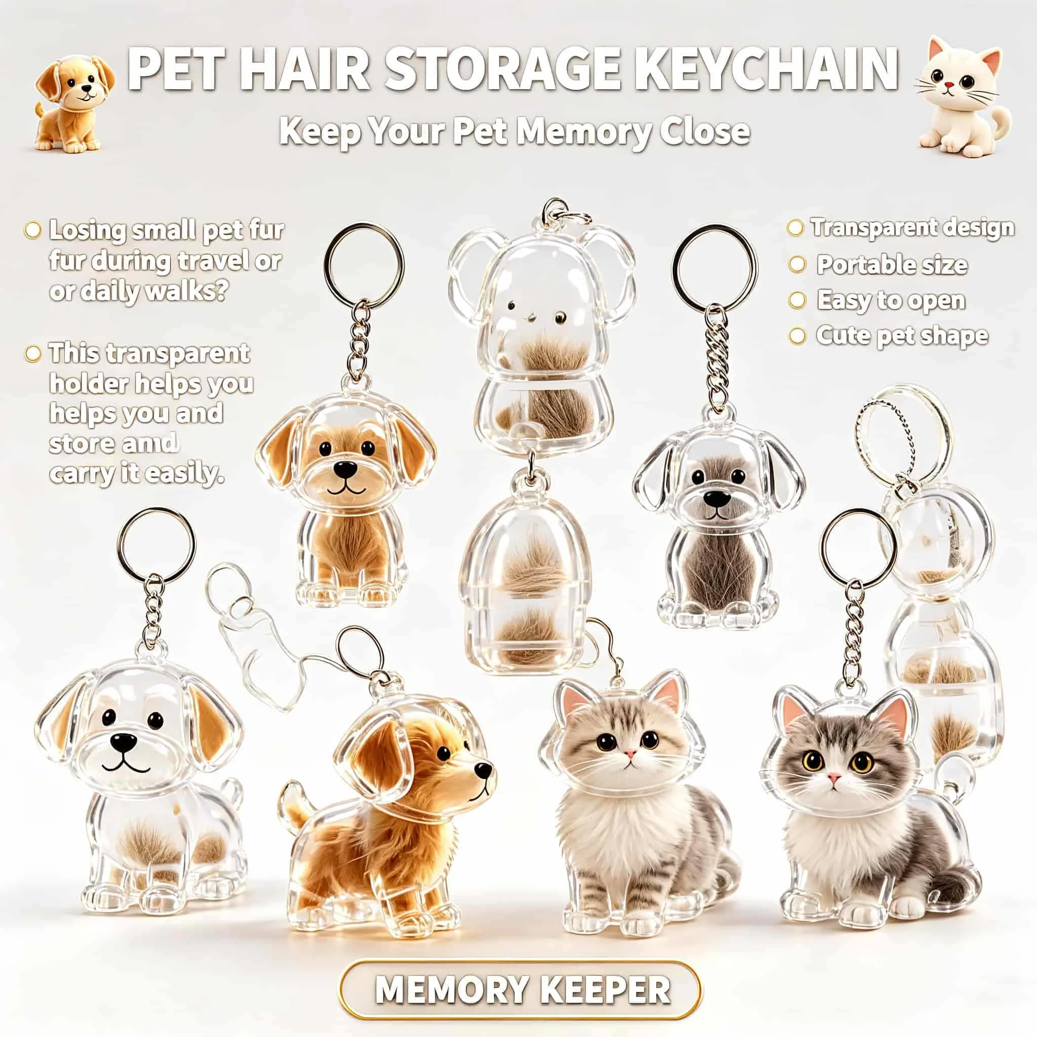 pet-souvenir-keychain-clear-acrylic-pet-hair-keepsake-storage-box-llavero-para-mascota-dog-cat-fur-holder-pendant-bereavement