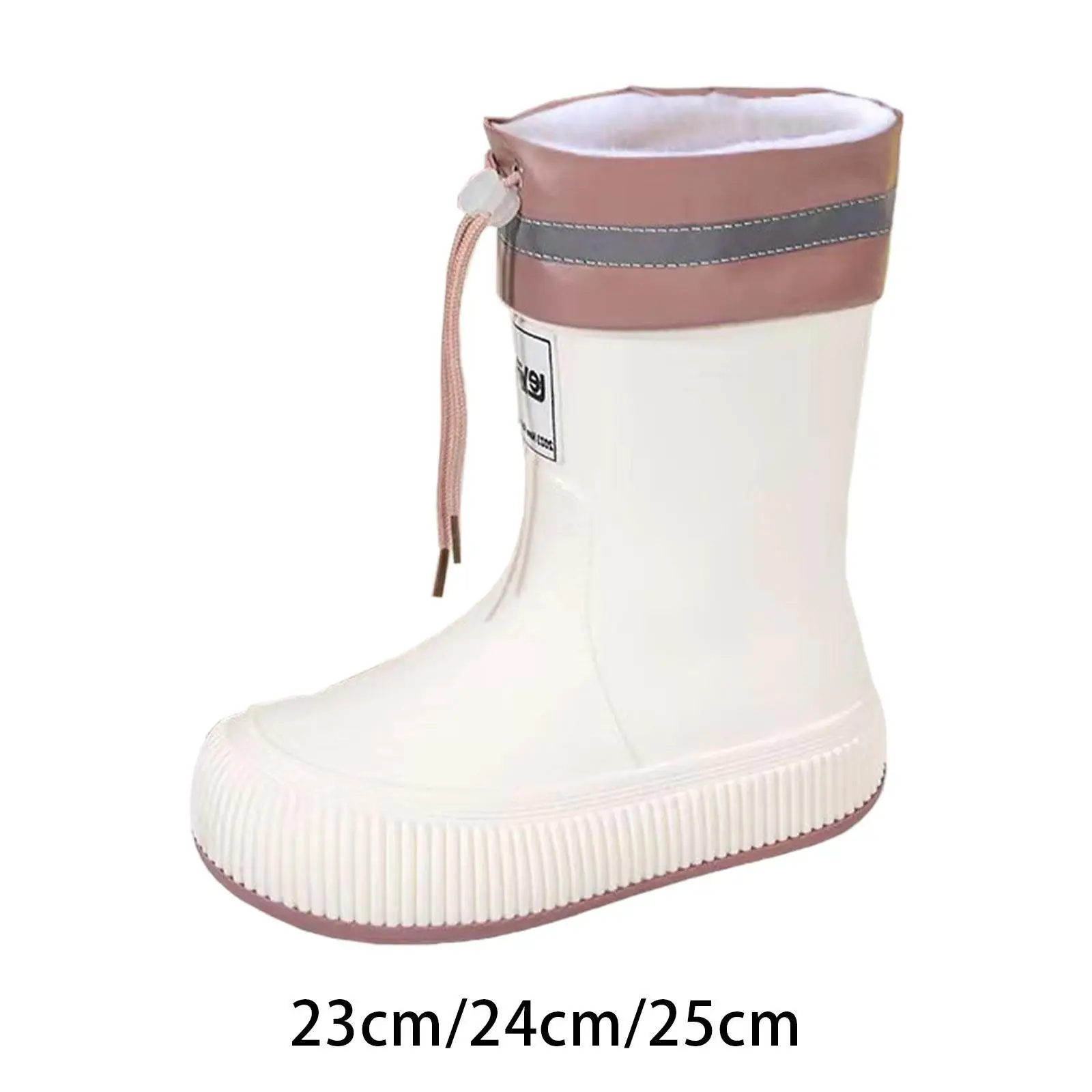 Women Rain Boots Garden Shoes Reusable for Lady Portable Waterproof Rain Shoes Anti Slip Rainboots for Fishing Street Outside