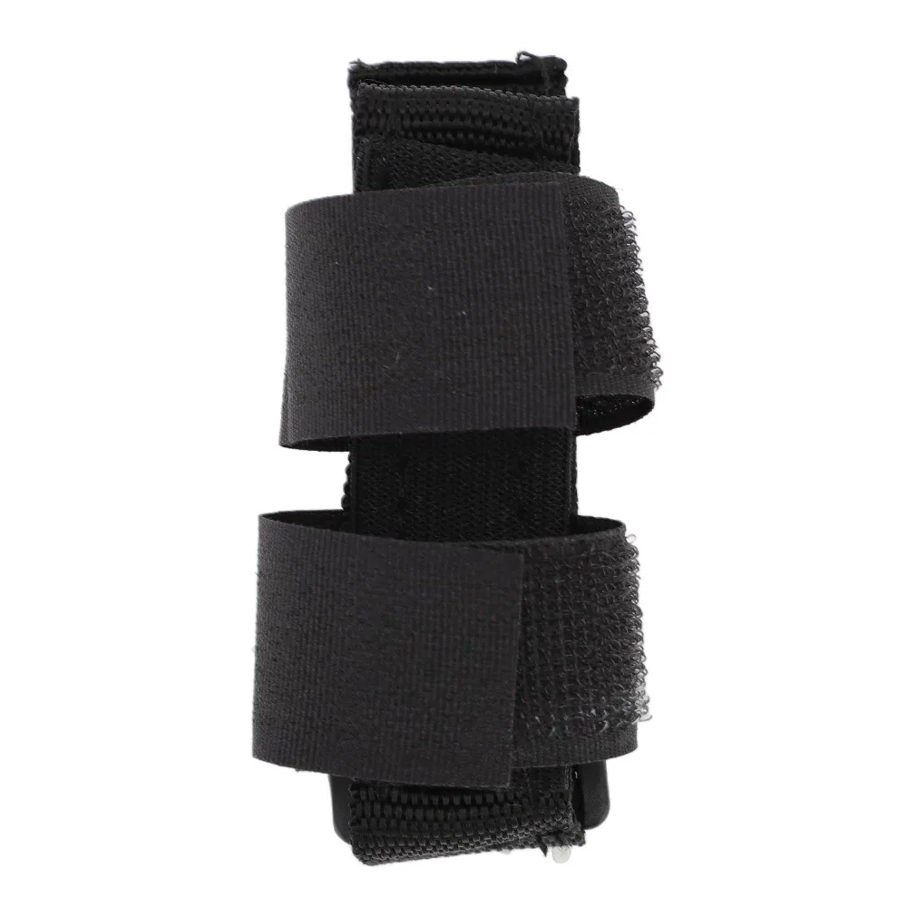 Webbing+plastic Buckle Meal Assist Hand Strap Black Length 33.2cm Elderly Feeding Aid Adaptive Cutlery Holder