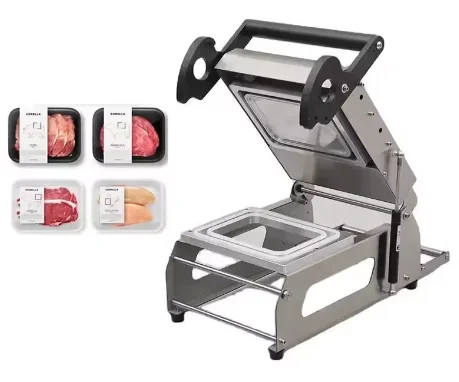 Heat Sealing Plastic Lunch Box Machine Small Semi-Automatic Electric Machine for Sealing Beverage Commodity Cartons
