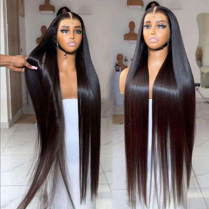 شعر مستعار مموج 7x5 بدون صمغ 100% شعر بشري 13x4 13x6 HD شعر مستعار أمامي من الدانتيل الشفاف قبل قطعها 4x4 باروكات إغلاق من الدانتيل للنساء