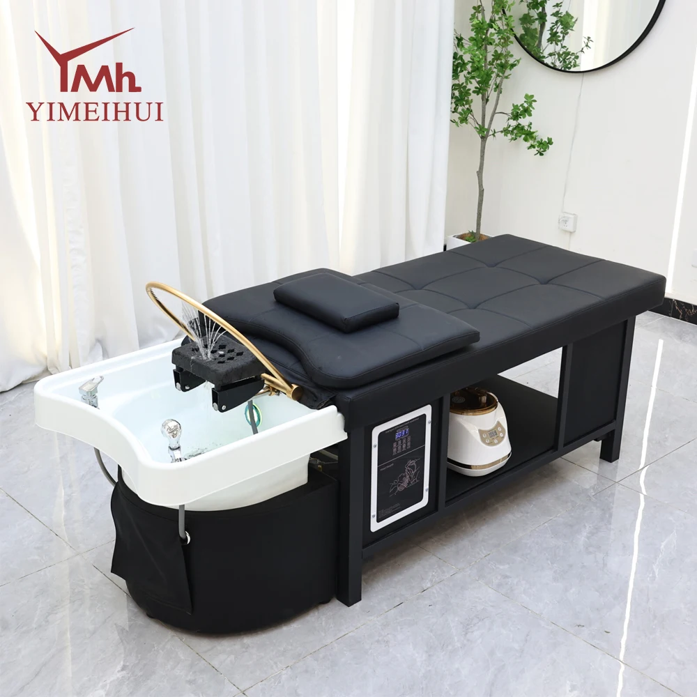Modern Japanese Head Spa Waterfall Hair Washing Bed Salon Headspace Thai Massage Shampoo Bed Massage Integrated Bed - Image 2