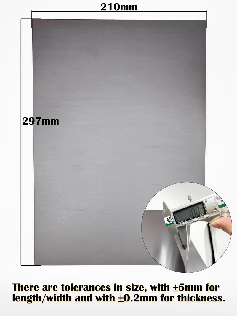 Dicke 1,5/1,0/0,5 mm A4 quadratische weiche Magnetfolie, magnetische Matte, Kühlschrank, Foto, Bild, Stanzform, Basteln, einseitige Magnete – Detail 8