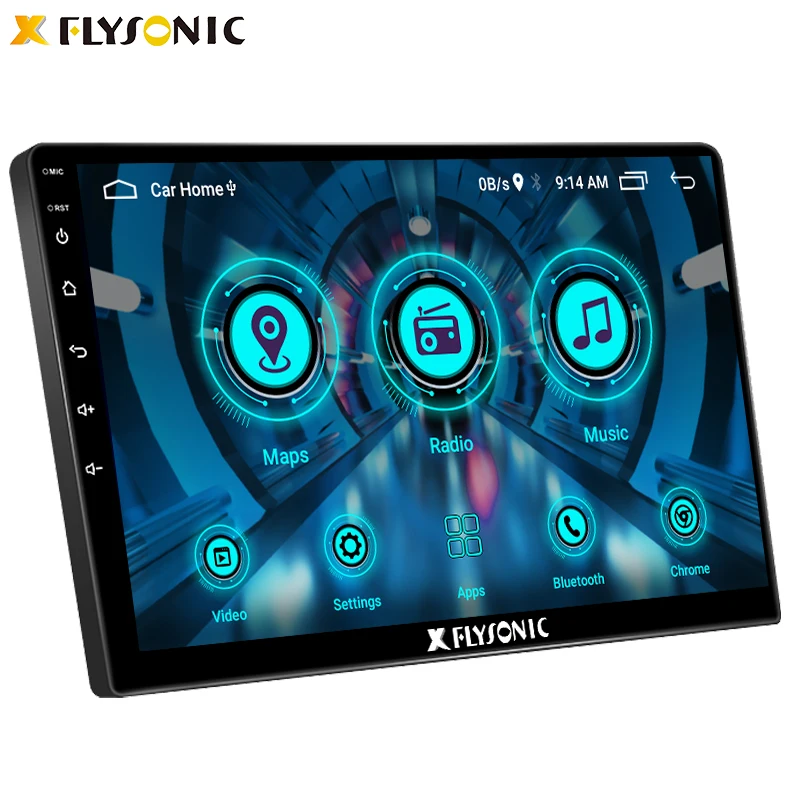 Flysonic Latest Design 10.1 Inch Android 2DIN MP5 Player OEM & ODM Multi Language Car Radios Competitive Price Car DVD Player